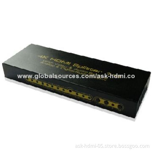 4K HDMI Splitter, 1X4, Analog Digital, Audio Output